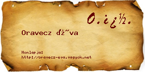 Oravecz Éva névjegykártya